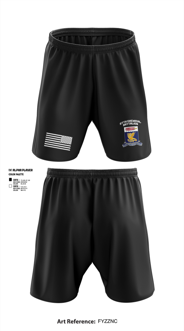 Athletic Shorts With Pockets, 97TH Chemical Battalion, , Teamtime, Team time, sublimation, custom sports apparel, team uniforms, spirit wear, spiritwear, sports uniforms, custom shirts, team store, custom team store, fundraiser sports, apparel fundraiser