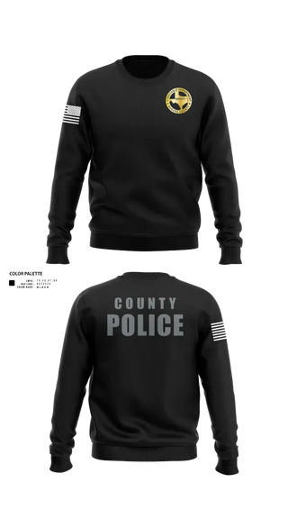 Crew Neck Sweatshirt, Nueces County Constable PCT4, , Teamtime, Team time, sublimation, custom sports apparel, team uniforms, spirit wear, spiritwear, sports uniforms, custom shirts, team store, custom team store, fundraiser sports, apparel fundraiser