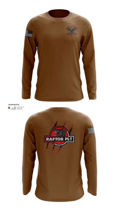 Raptor Platoon, 4-9 CAV 26880110 Long Sleeve Performance Shirt 21