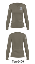 Virginia State Police 35539640 Women's Long Sleeve V-neck Shirt - 11