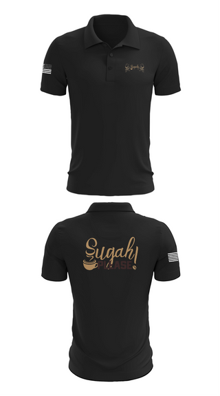 Short Sleeve Performance Polo, Sugah Please Breakfast Brunch Bar, , Teamtime, Team time, sublimation, custom sports apparel, team uniforms, spirit wear, spiritwear, sports uniforms, custom shirts, team store, custom team store, fundraiser sports, apparel fundraiser