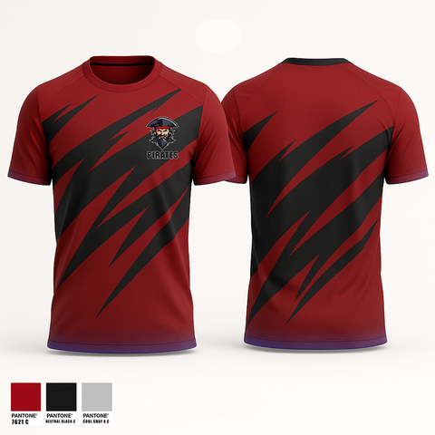 Old School Cotton Feel Shirt, Pitates, , Teamtime, Team time, sublimation, custom sports apparel, team uniforms, spirit wear, spiritwear, sports uniforms, custom shirts, team store, custom team store, fundraiser sports, apparel fundraiser