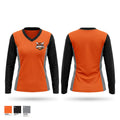 Hornets Women's Long Sleeve V-neck Shirt - 1