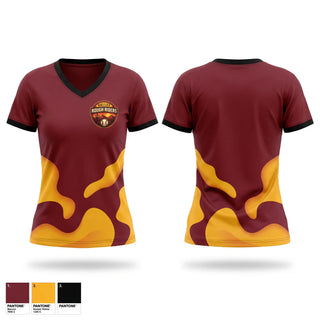 Womens Short Sleeve Vneck Shirt, Valley RoughRiders, Baseball, Teamtime, Team time, sublimation, custom sports apparel, team uniforms, spirit wear, spiritwear, sports uniforms, custom shirts, team store, custom team store, fundraiser sports, apparel fundraiser