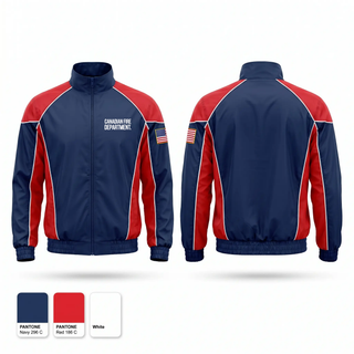 Windbreaker, Canadian Volunteer Fire Department, Fire Department, Teamtime, Team time, sublimation, custom sports apparel, team uniforms, spirit wear, spiritwear, sports uniforms, custom shirts, team store, custom team store, fundraiser sports, apparel fundraiser