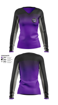 Soledad Warriors Cheer 6836967 Women's Long Sleeve V-neck Shirt - 1