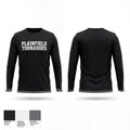 Plainfield tornadoes 20142433 Long Sleeve Performance Shirt 1