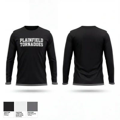 Plainfield tornadoes 20142433 Long Sleeve Performance Shirt 1