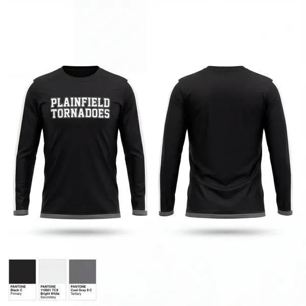 Long Sleeve Performance Shirt, Plainfield tornadoes, Baseball, Teamtime, Team time, sublimation, custom sports apparel, team uniforms, spirit wear, spiritwear, sports uniforms, custom shirts, team store, custom team store, fundraiser sports, apparel fundraiser