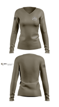 Farmington Police Department 28267932 Women's Long Sleeve V-neck Shirt - 3