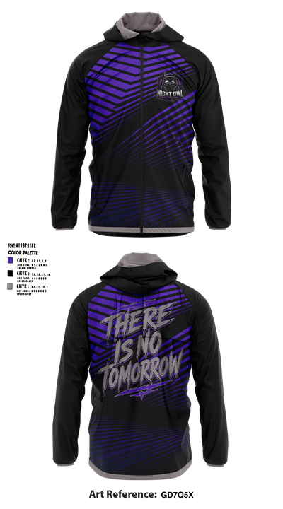 NIGHT OWL WRESTLING Windbreaker - 5