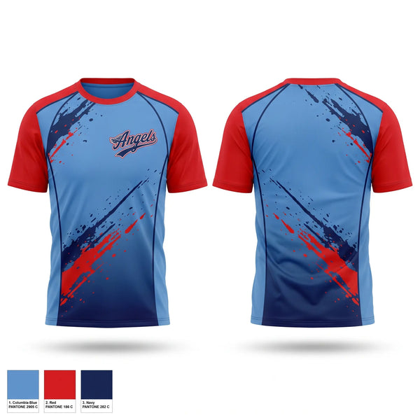 Short Sleeve Performance Shirt, Angels, Softball, Teamtime, Team time, sublimation, custom sports apparel, team uniforms, spirit wear, spiritwear, sports uniforms, custom shirts, team store, custom team store, fundraiser sports, apparel fundraiser