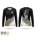 Warriors lair Women's Long Sleeve V-neck Shirt - 1