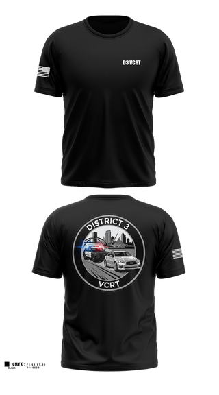 Short Sleeve Performance Shirt, D3 Violent Crimes Reduction Team, Police, Teamtime, Team time, sublimation, custom sports apparel, team uniforms, spirit wear, spiritwear, sports uniforms, custom shirts, team store, custom team store, fundraiser sports, apparel fundraiser