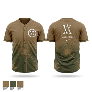 Full Button Baseball Jersey, Venegas Athletics Academy, Baseball, Teamtime, Team time, sublimation, custom sports apparel, team uniforms, spirit wear, spiritwear, sports uniforms, custom shirts, team store, custom team store, fundraiser sports, apparel fundraiser