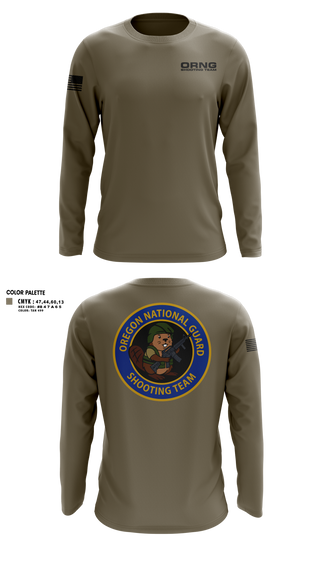 Long Sleeve Performance Shirt, Oregon national guard shooting team, Army, Teamtime, Team time, sublimation, custom sports apparel, team uniforms, spirit wear, spiritwear, sports uniforms, custom shirts, team store, custom team store, fundraiser sports, apparel fundraiser
