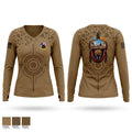 USS SOUTH DAKOTA Women's Long Sleeve V-neck Shirt - 1