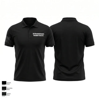 Short Sleeve Performance Polo, 3rd Reconnaissance Battalion, Force Co, Marines, Teamtime, Team time, sublimation, custom sports apparel, team uniforms, spirit wear, spiritwear, sports uniforms, custom shirts, team store, custom team store, fundraiser sports, apparel fundraiser