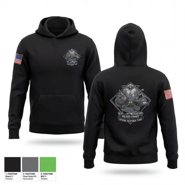 Hoodie, Pulaski County SRT, Fire Department, Teamtime, Team time, sublimation, custom sports apparel, team uniforms, spirit wear, spiritwear, sports uniforms, custom shirts, team store, custom team store, fundraiser sports, apparel fundraiser