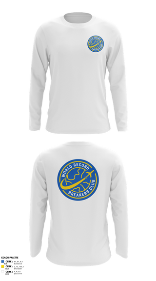 Long Sleeve Performance Shirt, World Record Breakers Club, Spirit Store, Teamtime, Team time, sublimation, custom sports apparel, team uniforms, spirit wear, spiritwear, sports uniforms, custom shirts, team store, custom team store, fundraiser sports, apparel fundraiser