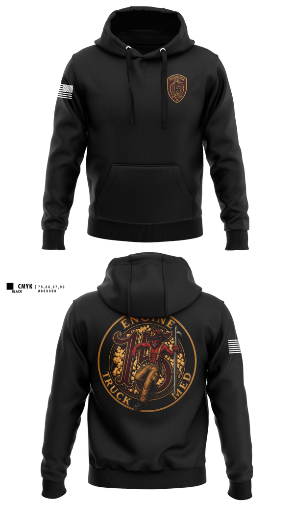 Hoodie, Full House, Fire Department, Teamtime, Team time, sublimation, custom sports apparel, team uniforms, spirit wear, spiritwear, sports uniforms, custom shirts, team store, custom team store, fundraiser sports, apparel fundraiser
