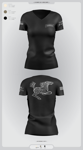 Womens Short Sleeve Vneck Shirt, DET 1 HHC 3-116 CAV, Army, Teamtime, Team time, sublimation, custom sports apparel, team uniforms, spirit wear, spiritwear, sports uniforms, custom shirts, team store, custom team store, fundraiser sports, apparel fundraiser