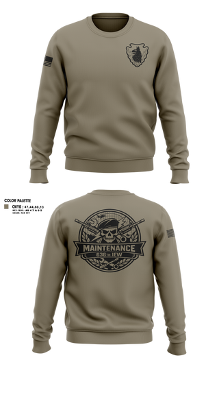 Crew Neck Sweatshirt, 636th IEW, National Guard, Teamtime, Team time, sublimation, custom sports apparel, team uniforms, spirit wear, spiritwear, sports uniforms, custom shirts, team store, custom team store, fundraiser sports, apparel fundraiser