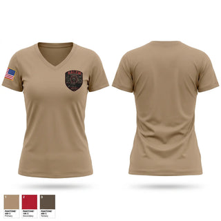 Womens Short Sleeve Vneck Shirt, Salem Fire, Fire Department, Teamtime, Team time, sublimation, custom sports apparel, team uniforms, spirit wear, spiritwear, sports uniforms, custom shirts, team store, custom team store, fundraiser sports, apparel fundraiser