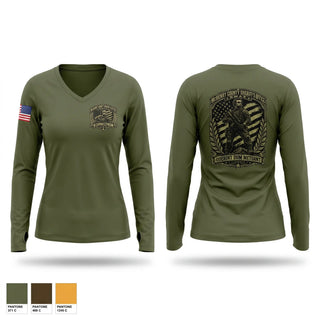 Womens Long Sleeve Vneck Shirt, McHenry County Sheriff's Office SWAT, Police, Teamtime, Team time, sublimation, custom sports apparel, team uniforms, spirit wear, spiritwear, sports uniforms, custom shirts, team store, custom team store, fundraiser sports, apparel fundraiser