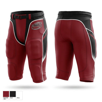Lowell Red Devils Integrated Football Pants - 1