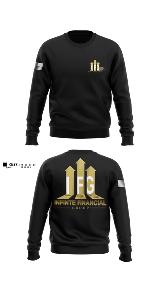 Crew Neck Sweatshirt, Infinite Financial Group, , Teamtime, Team time, sublimation, custom sports apparel, team uniforms, spirit wear, spiritwear, sports uniforms, custom shirts, team store, custom team store, fundraiser sports, apparel fundraiser