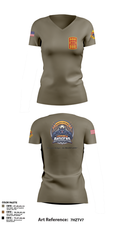 HHB / 30X Women's Short Sleeve V-neck Shirt - 1