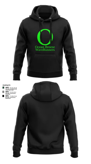 Hoodie, Ocean Breeze Wave Runners, Track & Field, Teamtime, Team time, sublimation, custom sports apparel, team uniforms, spirit wear, spiritwear, sports uniforms, custom shirts, team store, custom team store, fundraiser sports, apparel fundraiser