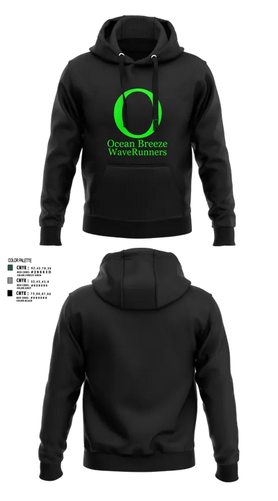 Ocean Breeze Wave Runners 62388964 Hoodie - 3
