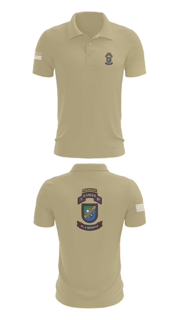 Short Sleeve Performance Polo, 3rd/75th Ranger Regiment, , Teamtime, Team time, sublimation, custom sports apparel, team uniforms, spirit wear, spiritwear, sports uniforms, custom shirts, team store, custom team store, fundraiser sports, apparel fundraiser