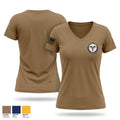 USS CARL VINSON SECURITY Women's Short Sleeve V-neck Shirt - 1