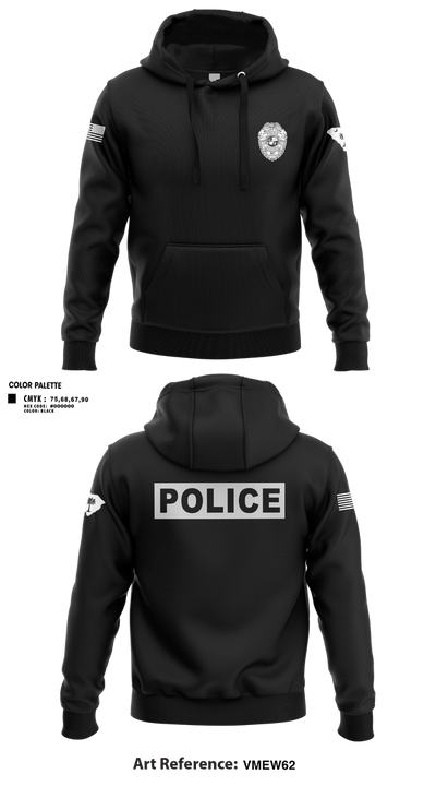 Bluffton PD 22287446 Hoodie - 100