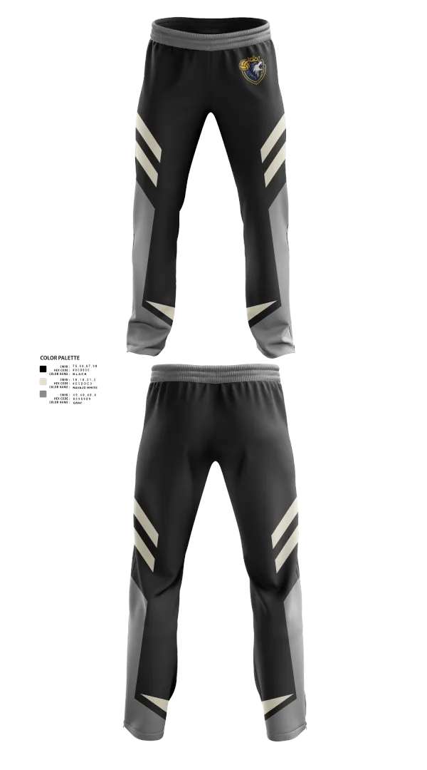 Sweatpants, Wolves, Men's Volleyball, Teamtime, Team time, sublimation, custom sports apparel, team uniforms, spirit wear, spiritwear, sports uniforms, custom shirts, team store, custom team store, fundraiser sports, apparel fundraiser