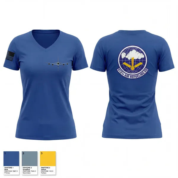Womens Short Sleeve Vneck Shirt, 912th ARS, Air Force, Teamtime, Team time, sublimation, custom sports apparel, team uniforms, spirit wear, spiritwear, sports uniforms, custom shirts, team store, custom team store, fundraiser sports, apparel fundraiser