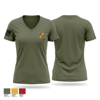 Womens Short Sleeve Vneck Shirt, 1st TIAD, Army, Teamtime, Team time, sublimation, custom sports apparel, team uniforms, spirit wear, spiritwear, sports uniforms, custom shirts, team store, custom team store, fundraiser sports, apparel fundraiser