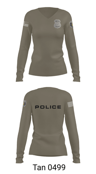 Womens Long Sleeve Vneck Shirt, RRPD, Police, Teamtime, Team time, sublimation, custom sports apparel, team uniforms, spirit wear, spiritwear, sports uniforms, custom shirts, team store, custom team store, fundraiser sports, apparel fundraiser