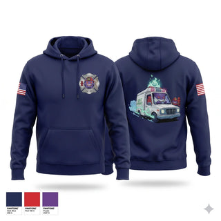 Hoodie, Chicago Fire Department, Fire Department, Teamtime, Team time, sublimation, custom sports apparel, team uniforms, spirit wear, spiritwear, sports uniforms, custom shirts, team store, custom team store, fundraiser sports, apparel fundraiser