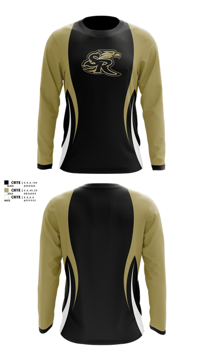 Staunton River Golden Eagles 76845210 Long Sleeve Performance Shirt 1