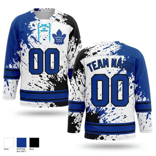 Hockey Jersey, Leafs, Ice Hockey, Teamtime, Team time, sublimation, custom sports apparel, team uniforms, spirit wear, spiritwear, sports uniforms, custom shirts, team store, custom team store, fundraiser sports, apparel fundraiser