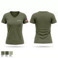 ADART Women's Short Sleeve V-neck Shirt - 1