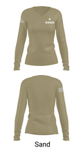 E 634th 7256212 Women's Long Sleeve V-neck Shirt - 92
