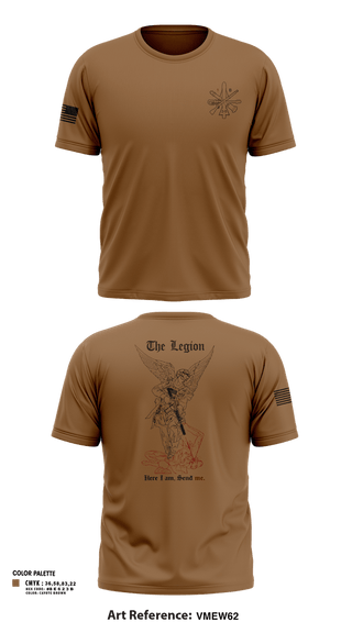 Old School Cotton Feel Shirt, The Legion / B CO / 2-5 CAV, Army, Teamtime, Team time, sublimation, custom sports apparel, team uniforms, spirit wear, spiritwear, sports uniforms, custom shirts, team store, custom team store, fundraiser sports, apparel fundraiser