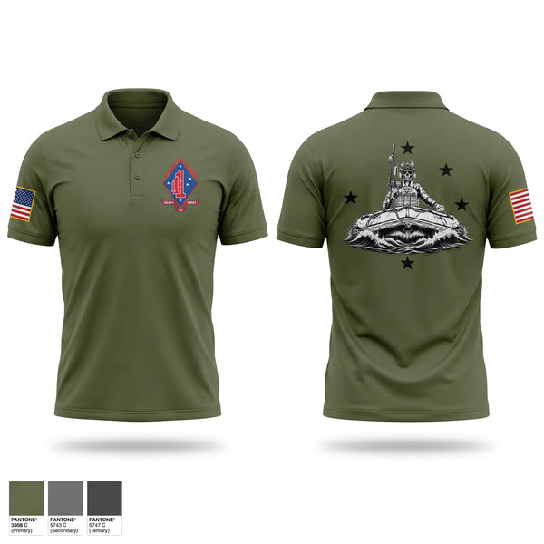 Short Sleeve Performance Polo, Bravo Raiders, Marines, Teamtime, Team time, sublimation, custom sports apparel, team uniforms, spirit wear, spiritwear, sports uniforms, custom shirts, team store, custom team store, fundraiser sports, apparel fundraiser