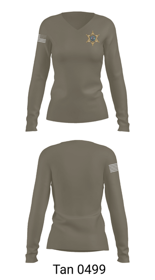 Womens Long Sleeve Vneck Shirt, Matteson, Police, Teamtime, Team time, sublimation, custom sports apparel, team uniforms, spirit wear, spiritwear, sports uniforms, custom shirts, team store, custom team store, fundraiser sports, apparel fundraiser
