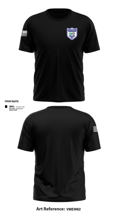 Andover Township Police Department 13076231 Short Sleeve Performance Shirt - 102